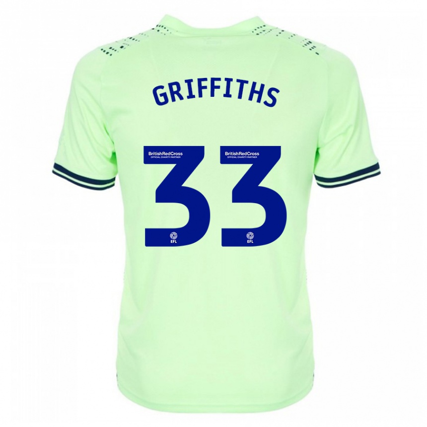 Women Football Josh Griffiths #33 Navy Away Jersey 2023/24 T-Shirt