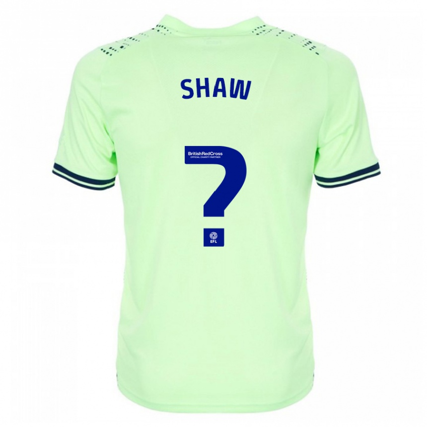 Women Football Josh Shaw #0 Navy Away Jersey 2023/24 T-Shirt