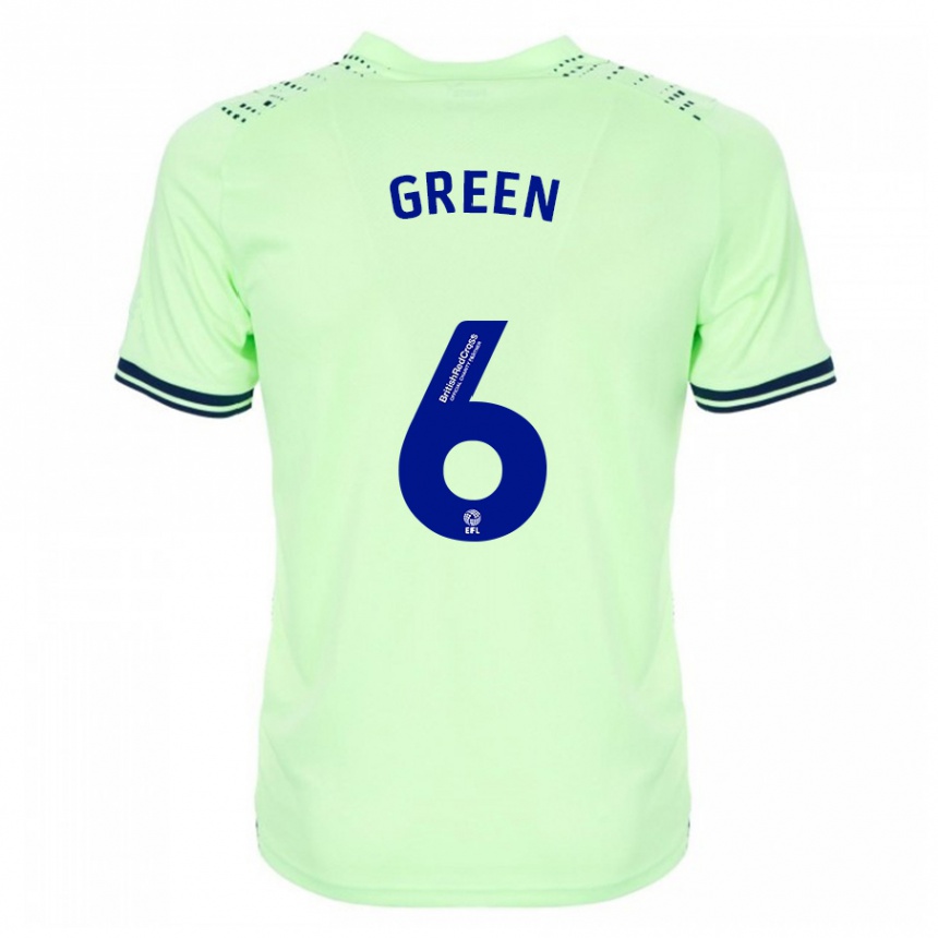 Women Football Isabel Green #6 Navy Away Jersey 2023/24 T-Shirt