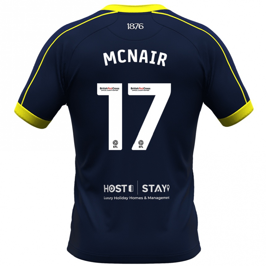 Women Football Paddy Mcnair #17 Navy Away Jersey 2023/24 T-Shirt