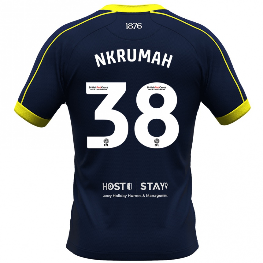 Women Football Daniel Nkrumah #38 Navy Away Jersey 2023/24 T-Shirt