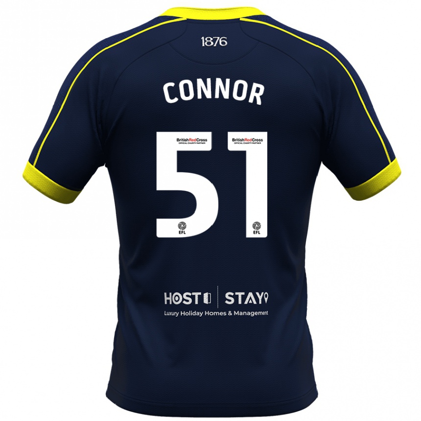 Women Football Shea Connor #51 Navy Away Jersey 2023/24 T-Shirt