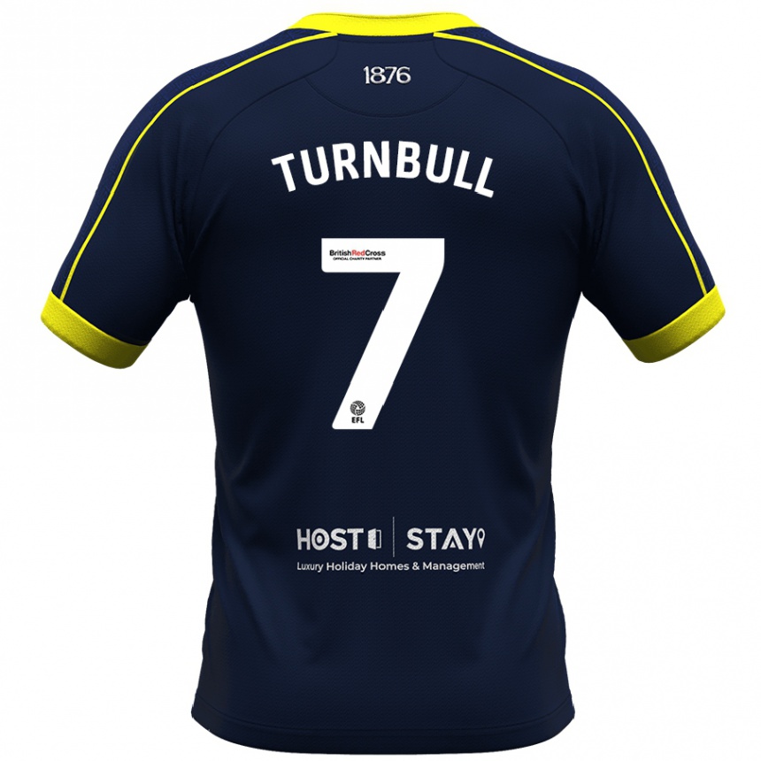 Women Football Ellen Turnbull #7 Navy Away Jersey 2023/24 T-Shirt