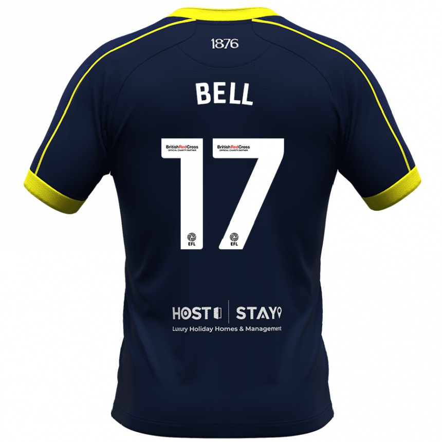 Women Football Millie Bell #17 Navy Away Jersey 2023/24 T-Shirt