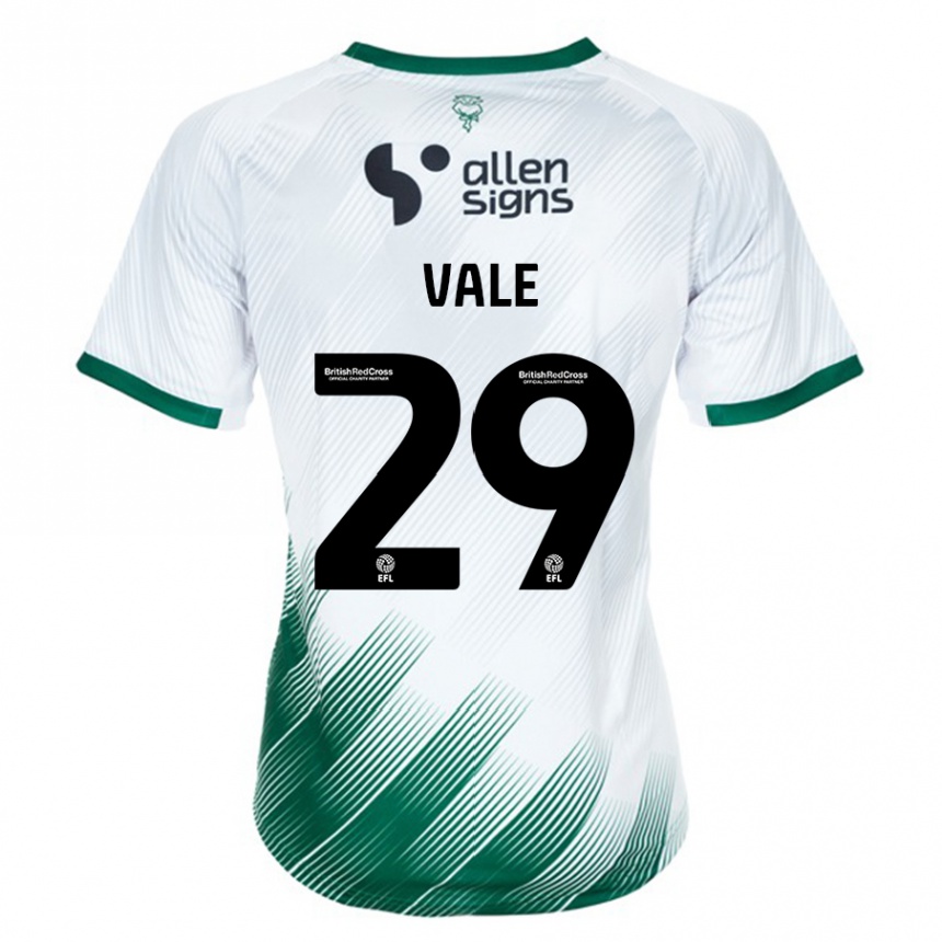 Women Football Jack Vale #29 White Away Jersey 2023/24 T-Shirt