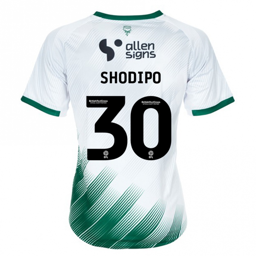 Women Football Olamide Shodipo #30 White Away Jersey 2023/24 T-Shirt