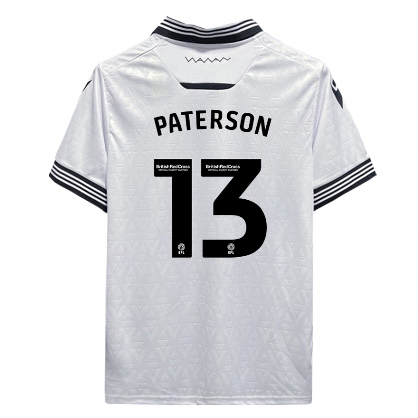 Women Football Callum Paterson #13 White Away Jersey 2023/24 T-Shirt