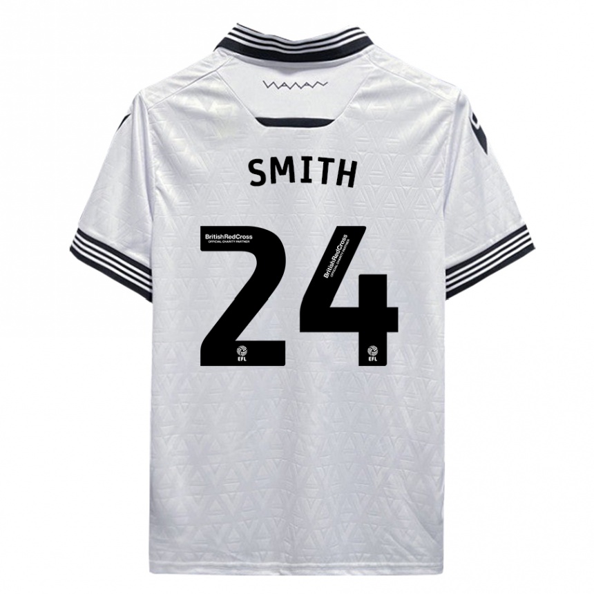 Women Football Michael Smith #24 White Away Jersey 2023/24 T-Shirt