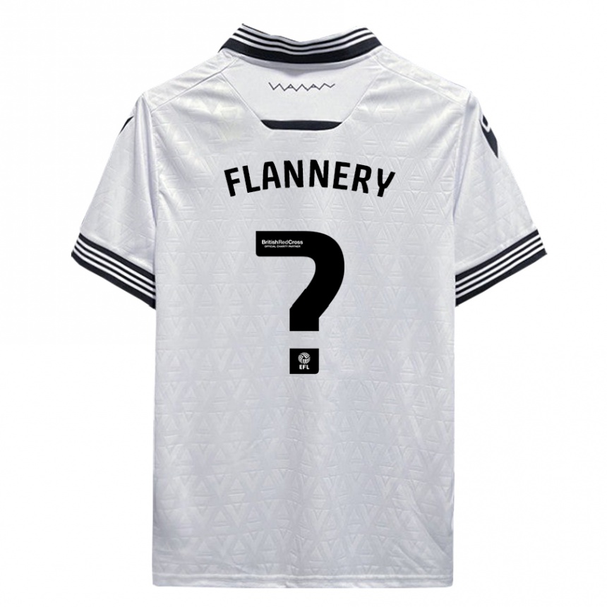 Women Football Cian Flannery #0 White Away Jersey 2023/24 T-Shirt