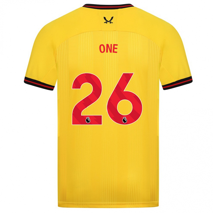 Women Football Ryan Oné #26 Yellow Away Jersey 2023/24 T-Shirt