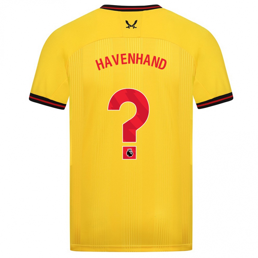 Women Football Kurtis Havenhand #0 Yellow Away Jersey 2023/24 T-Shirt