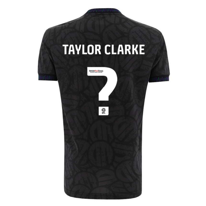 Women Football Omar Taylor-Clarke #0 Black Away Jersey 2023/24 T-Shirt