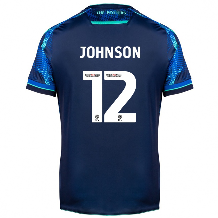 Women Football Daniel Johnson #12 Navy Away Jersey 2023/24 T-Shirt