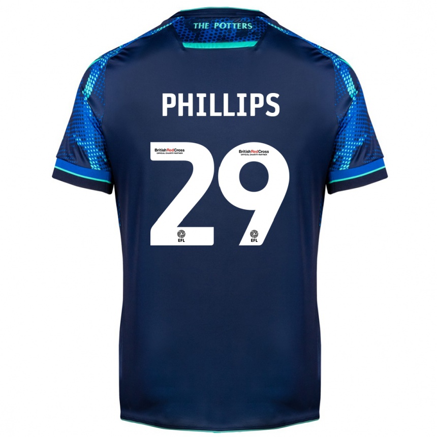 Women Football D'margio Wright-Phillips #29 Navy Away Jersey 2023/24 T-Shirt