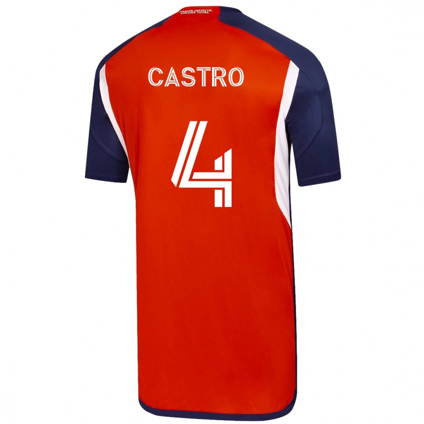 Women Football José Ignacio Castro #4 White Away Jersey 2023/24 T-Shirt