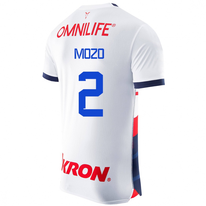 Women Football Alan Mozo #2 White Away Jersey 2023/24 T-Shirt