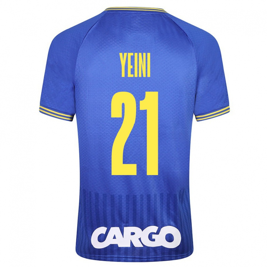 Women Football Sheran Yeini #21 Blue Away Jersey 2023/24 T-Shirt