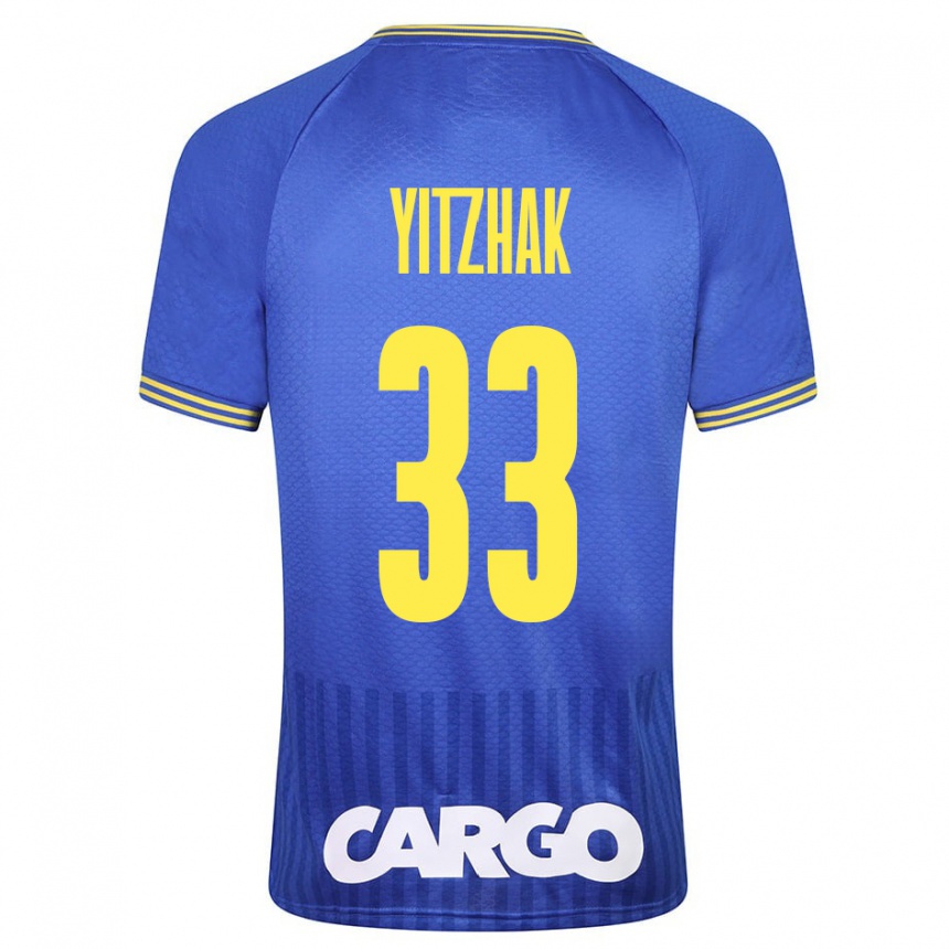 Women Football Or Yitzhak #33 Blue Away Jersey 2023/24 T-Shirt