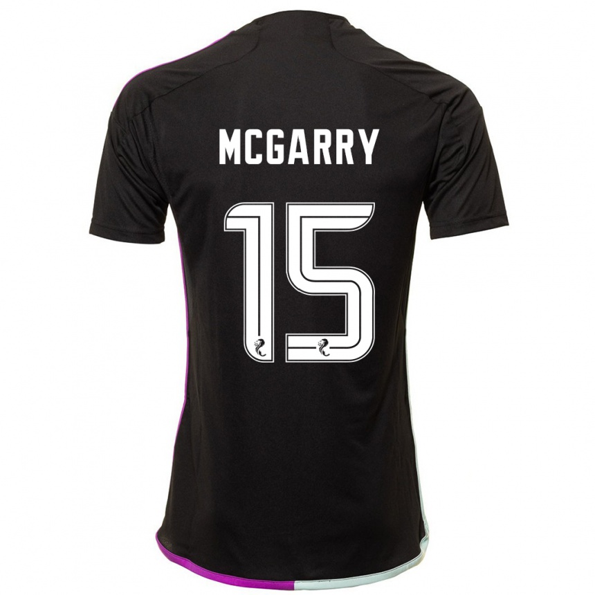 Women Football James Mcgarry #15 Black Away Jersey 2023/24 T-Shirt