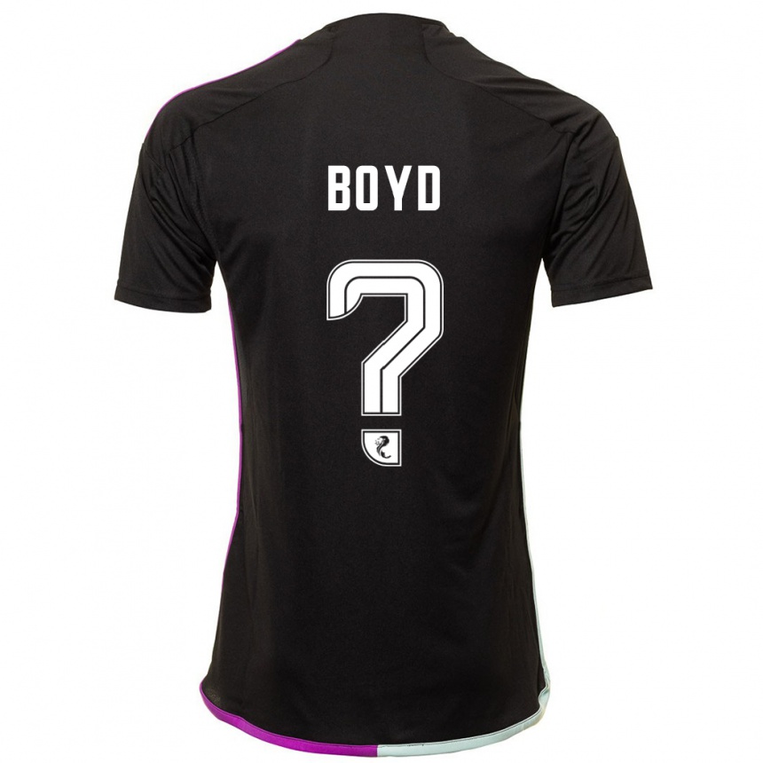 Women Football Fletcher Boyd #0 Black Away Jersey 2023/24 T-Shirt