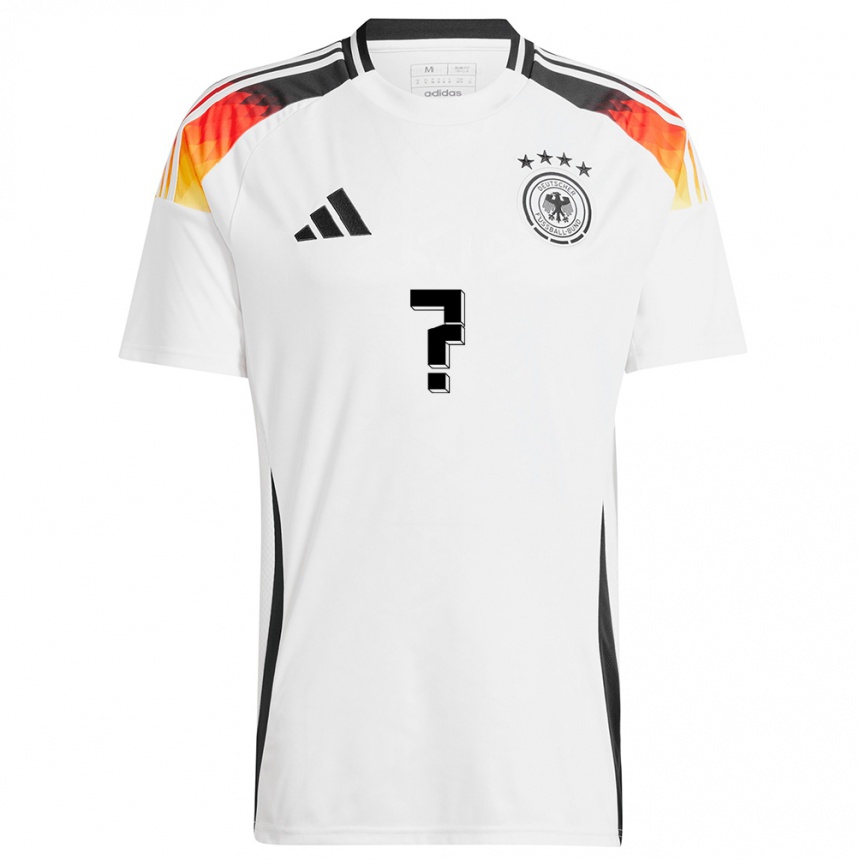 Kids Football Germany Your Name #0 White Home Jersey 24-26 T-Shirt