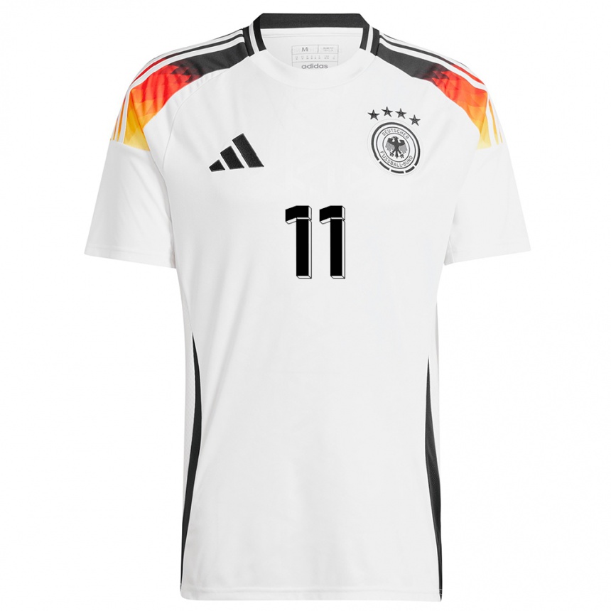 Kids Football Germany Hasret Kayikci #11 White Home Jersey 24-26 T-Shirt