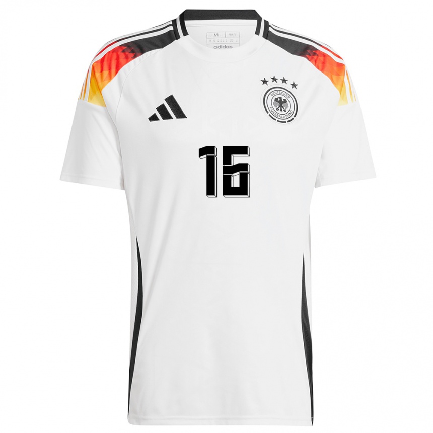 Kids Football Germany Eric Martel #16 White Home Jersey 24-26 T-Shirt