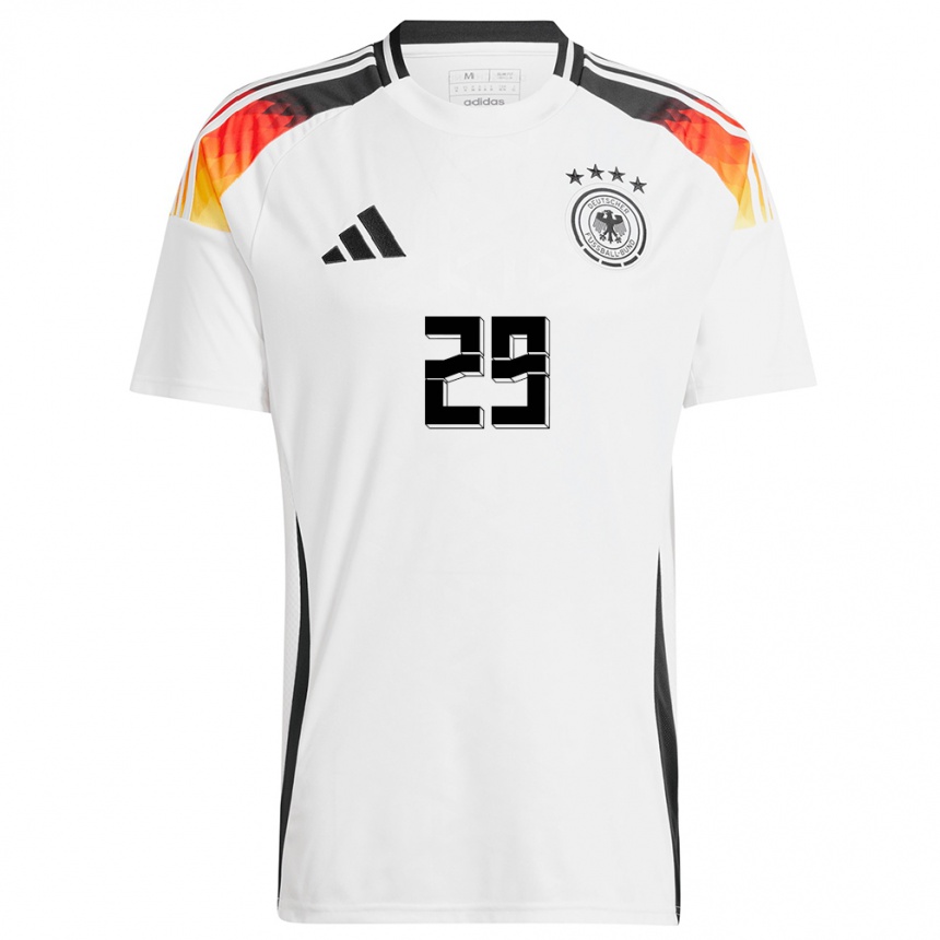 Kids Football Germany Selina Cerci #29 White Home Jersey 24-26 T-Shirt