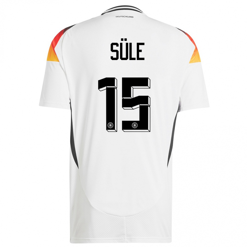 Kids Football Germany Niklas Sule #15 White Home Jersey 24-26 T-Shirt