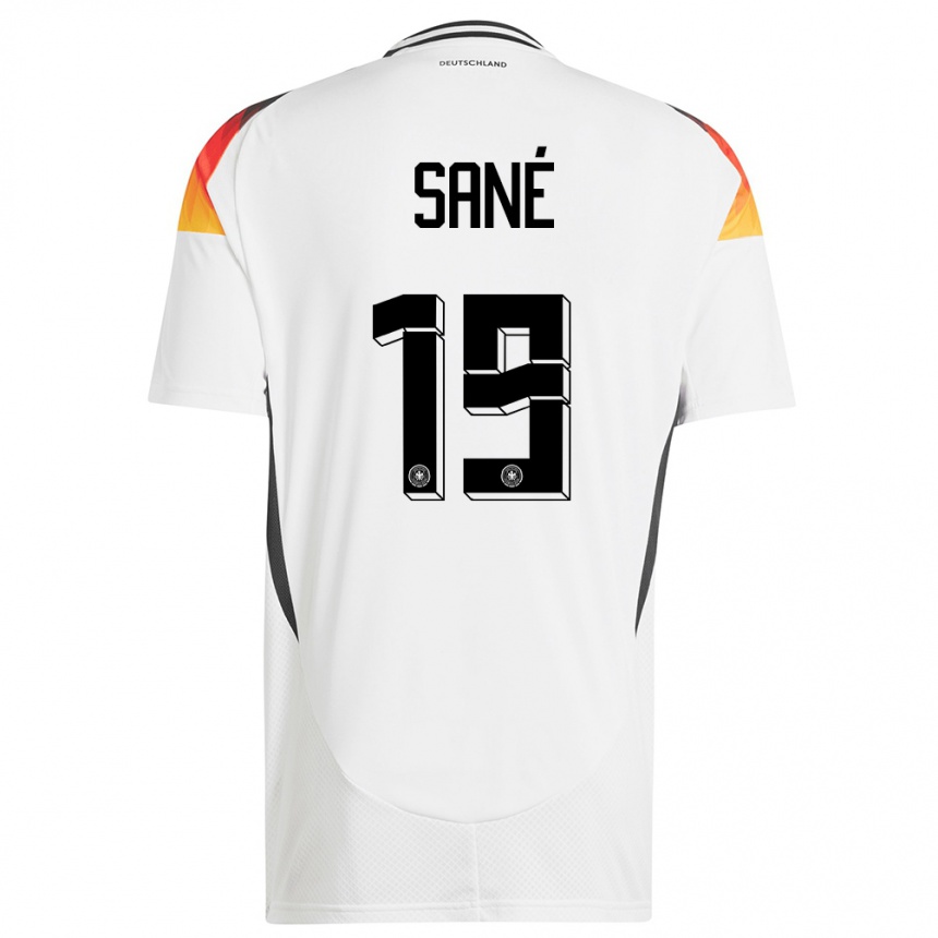 Kids Football Germany Leroy Sane #19 White Home Jersey 24-26 T-Shirt