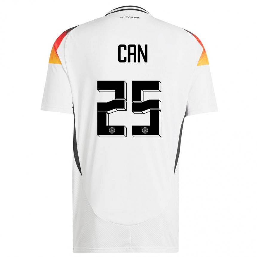 Kids Football Germany Emre Can #25 White Home Jersey 24-26 T-Shirt