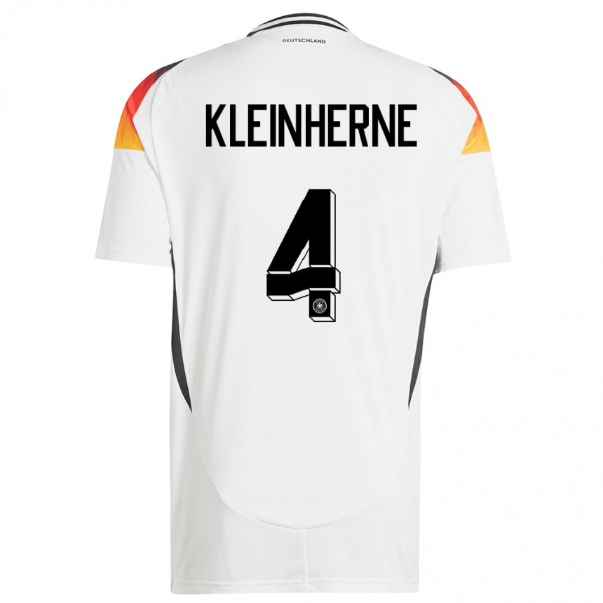 Kids Football Germany Sophia Kleinherne #4 White Home Jersey 24-26 T-Shirt