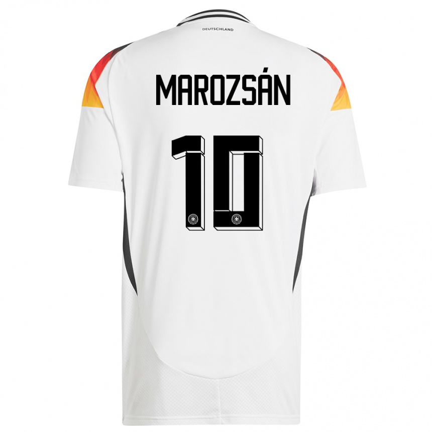 Kids Football Germany Dzsenifer Marozsan #10 White Home Jersey 24-26 T-Shirt