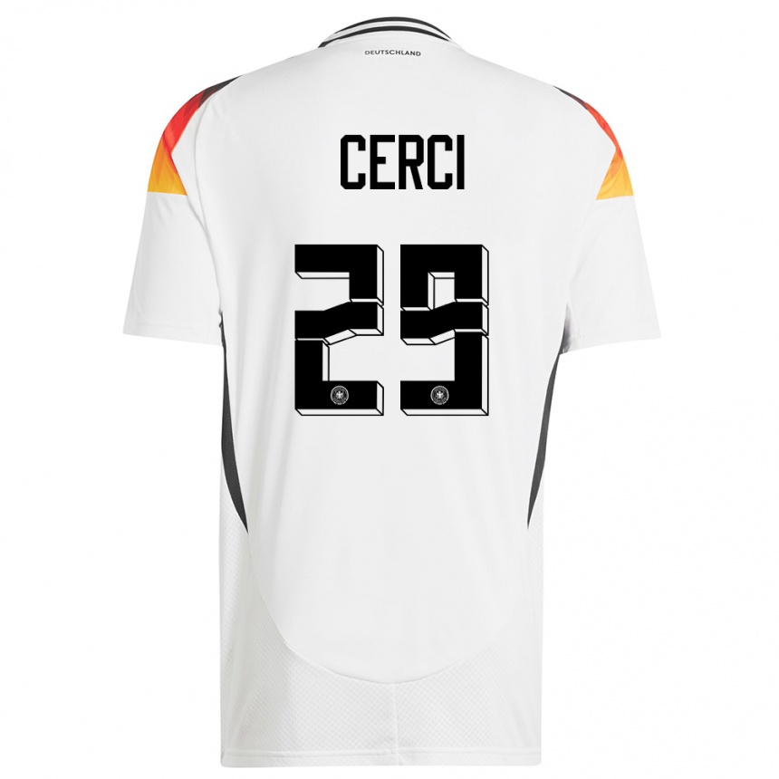 Kids Football Germany Selina Cerci #29 White Home Jersey 24-26 T-Shirt