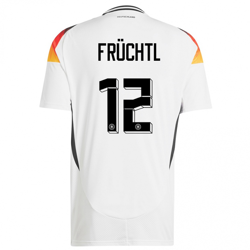 Kids Football Germany Christian Fruchtl #12 White Home Jersey 24-26 T-Shirt