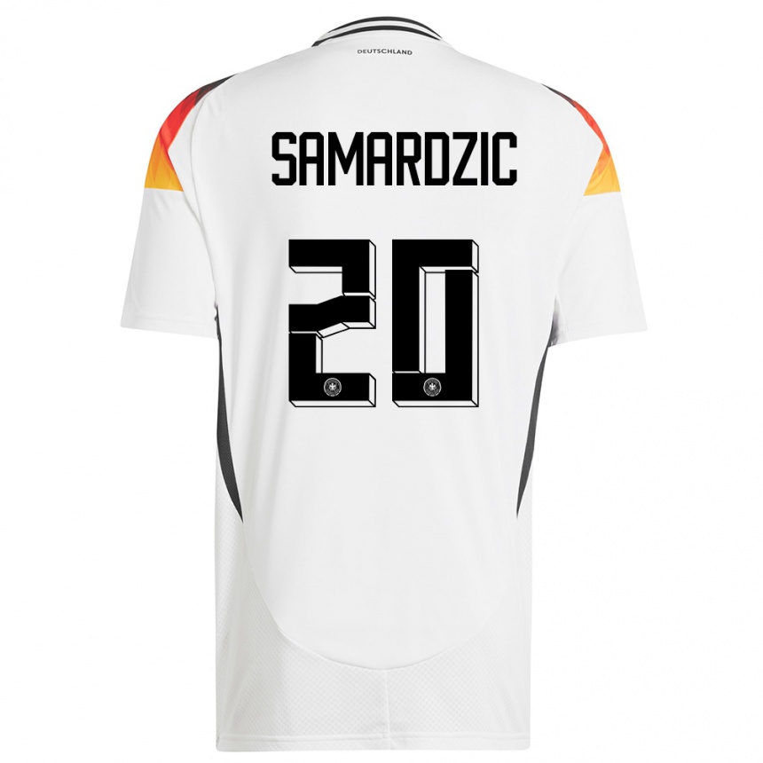 Kids Football Germany Lazar Samardzic #20 White Home Jersey 24-26 T-Shirt