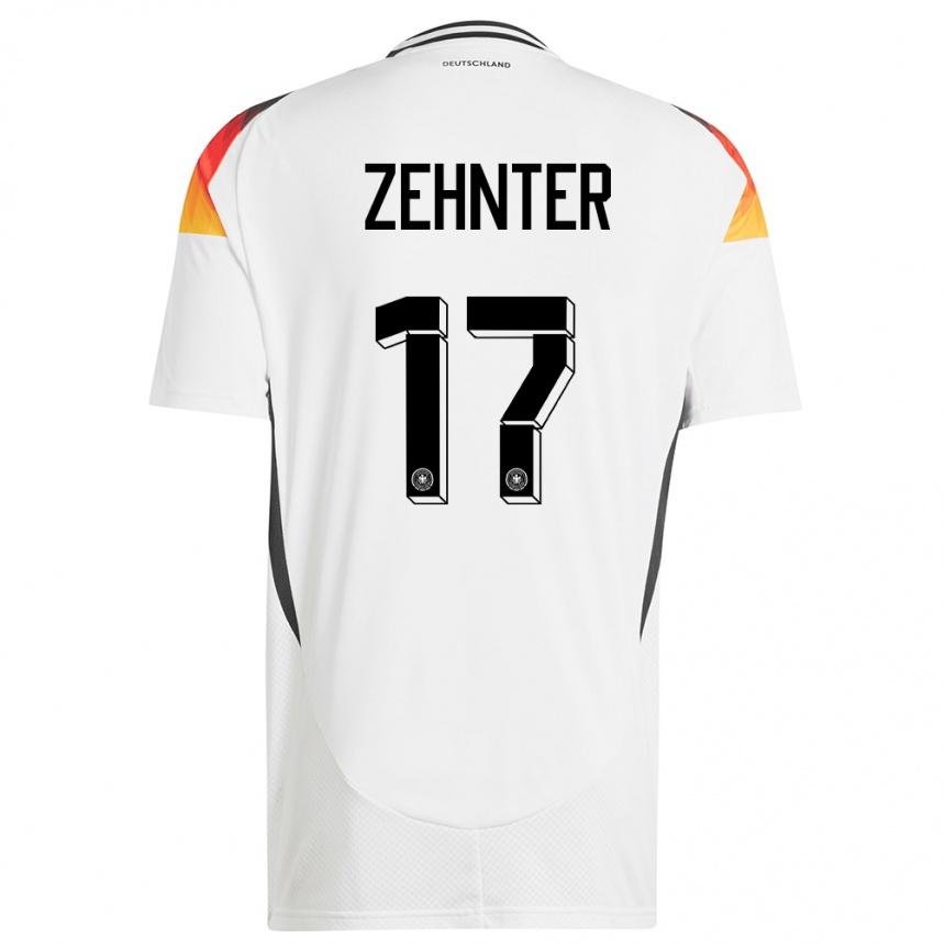 Kids Football Germany Aaron Zehnter #17 White Home Jersey 24-26 T-Shirt