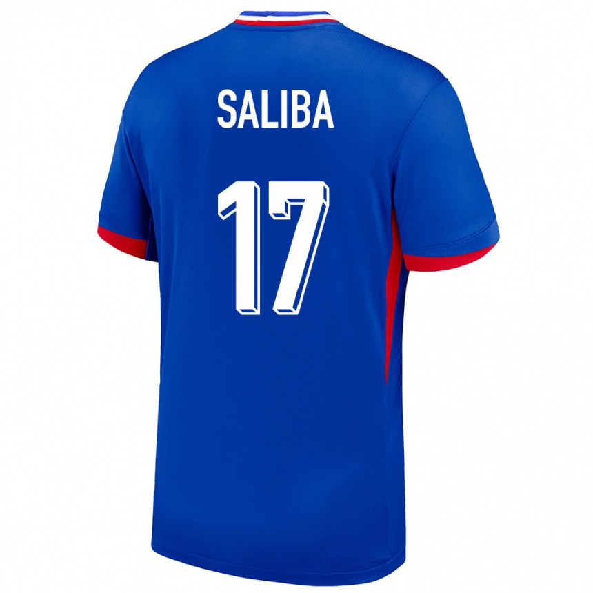 Kids Football France William Saliba #17 Blue Home Jersey 24-26 T-Shirt