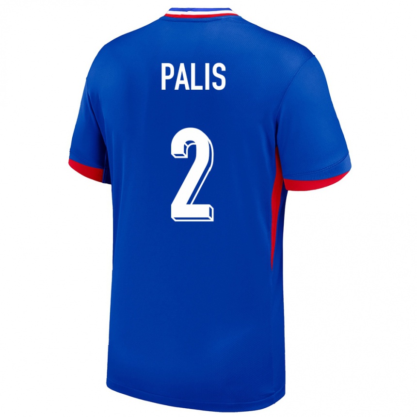 Kids Football France Ella Palis #2 Blue Home Jersey 24-26 T-Shirt