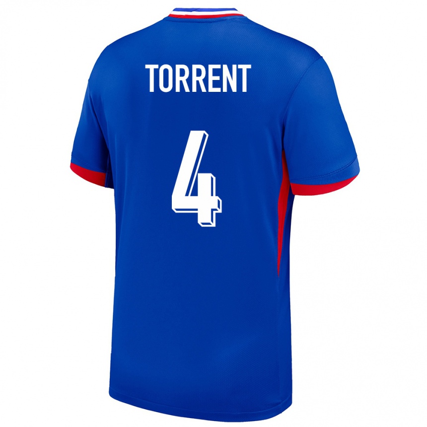 Kids Football France Marion Torrent #4 Blue Home Jersey 24-26 T-Shirt