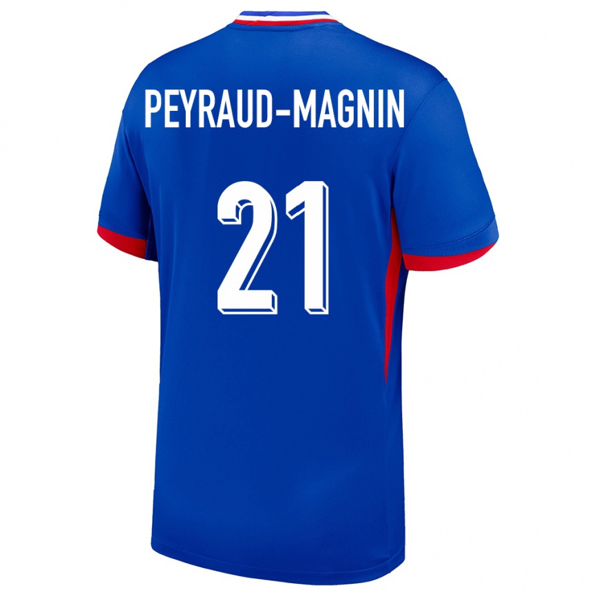 Kids Football France Pauline Peyraud Magnin #21 Blue Home Jersey 24-26 T-Shirt