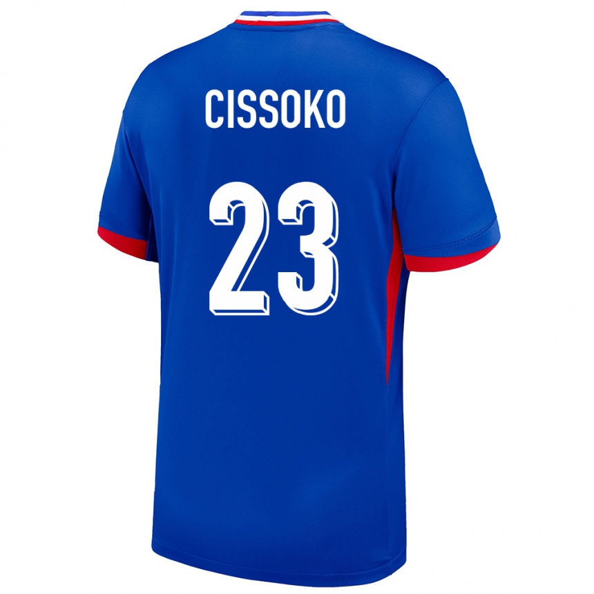 Kids Football France Hawa Cissoko #23 Blue Home Jersey 24-26 T-Shirt