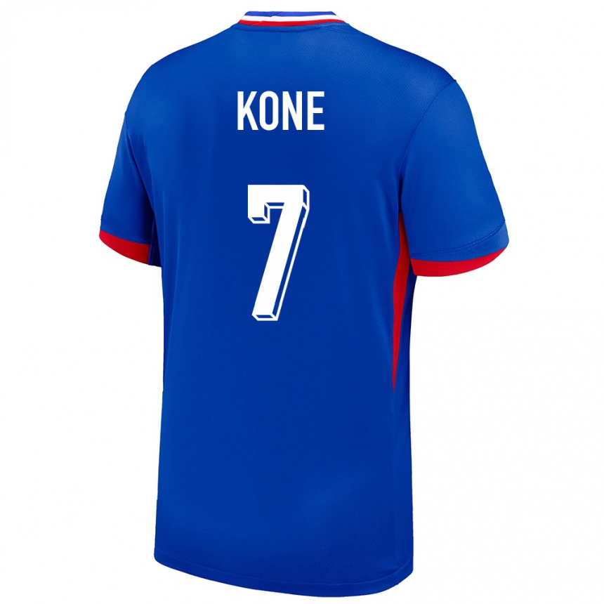 Kids Football France Kouadio Kone #7 Blue Home Jersey 24-26 T-Shirt