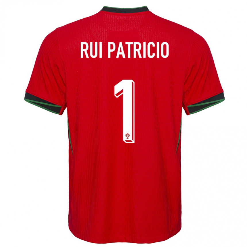 Kids Football Portugal Rui Patricio #1 Red Home Jersey 24-26 T-Shirt