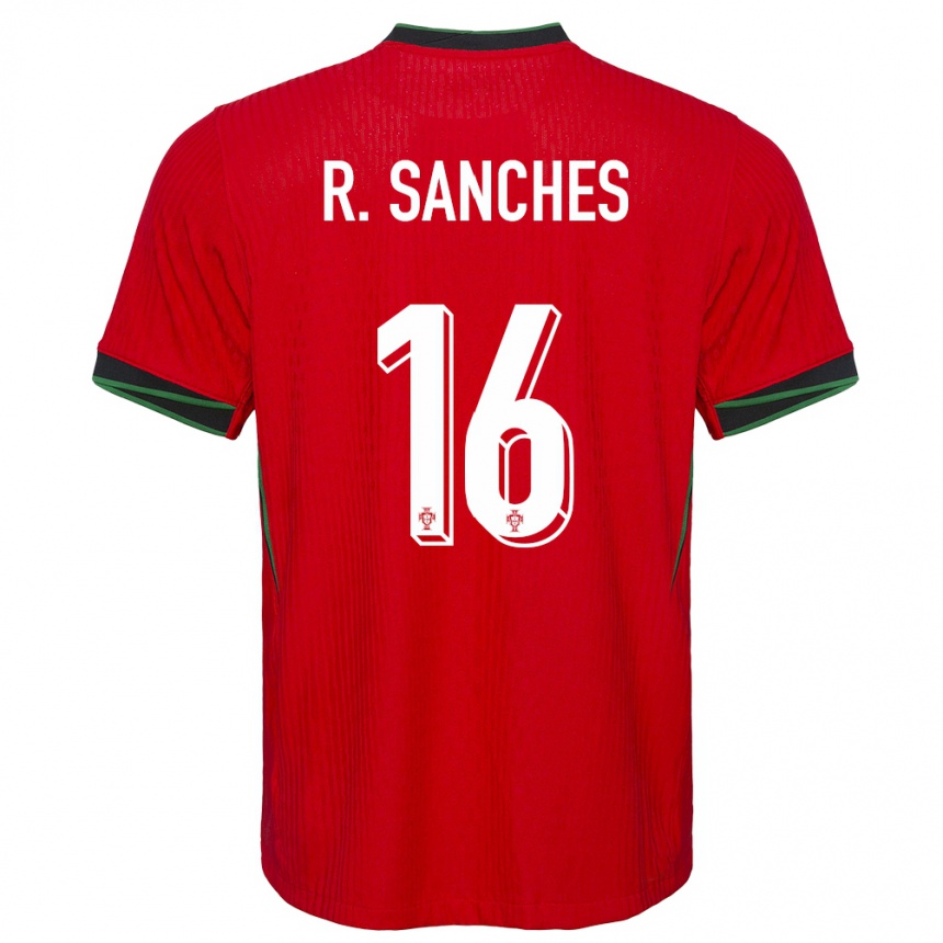 Kids Football Portugal Renato Sanches #16 Red Home Jersey 24-26 T-Shirt