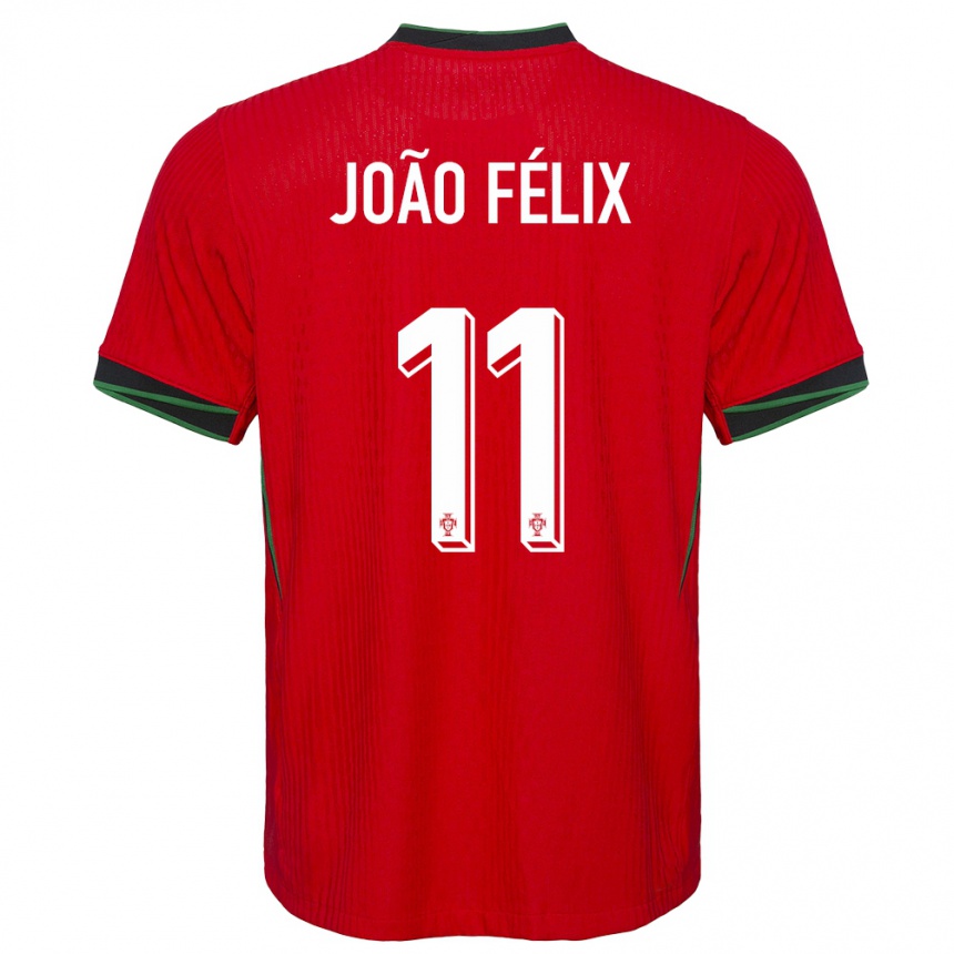 Kids Football Portugal Joao Felix #11 Red Home Jersey 24-26 T-Shirt