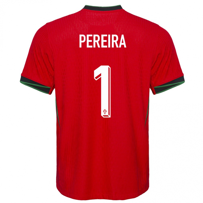 Kids Football Portugal Ines Pereira #1 Red Home Jersey 24-26 T-Shirt