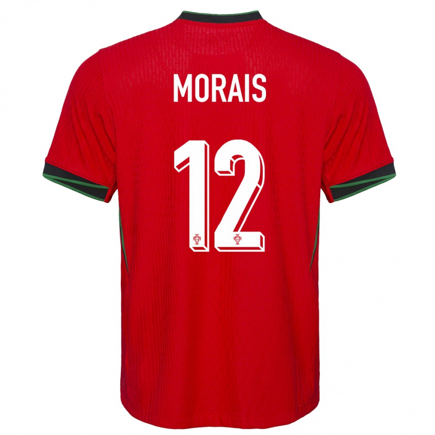 Kids Football Portugal Patricia Morais #12 Red Home Jersey 24-26 T-Shirt