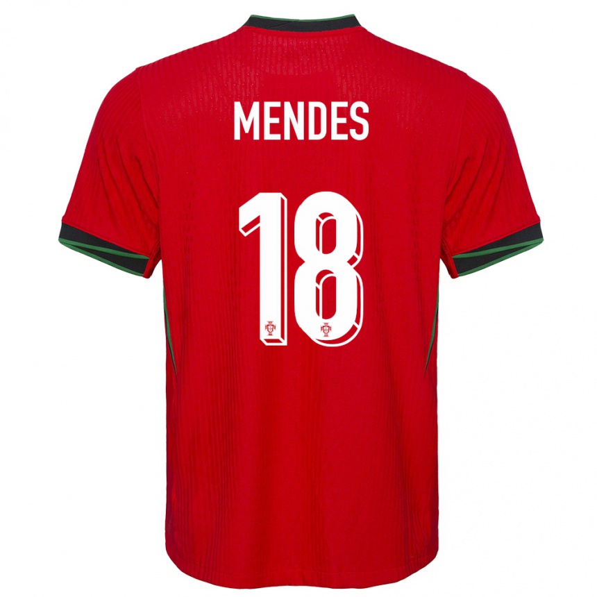 Kids Football Portugal Carolina Mendes #18 Red Home Jersey 24-26 T-Shirt