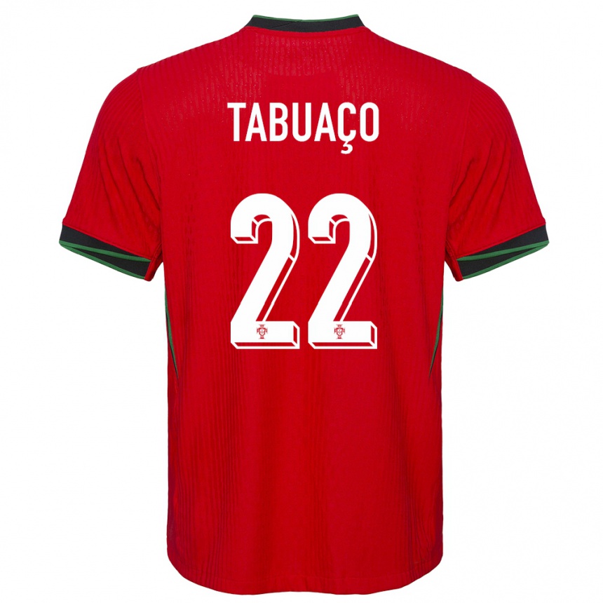 Kids Football Portugal Goncalo Tabuaco #22 Red Home Jersey 24-26 T-Shirt